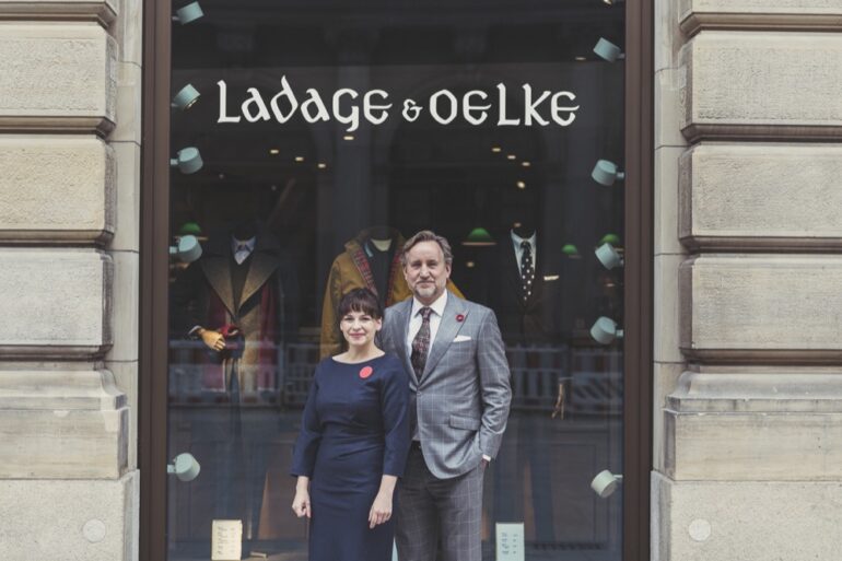 Veste 100% Cachemire LADAGE & OELKE Hamburg - Taille 56 XXL - Marron - Neuf Sans étiquette
